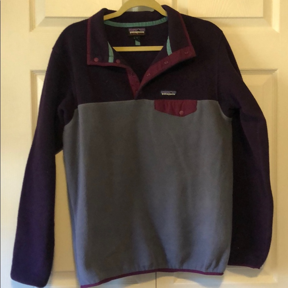 Patagonia Purple Synchilla Fleece Pullover